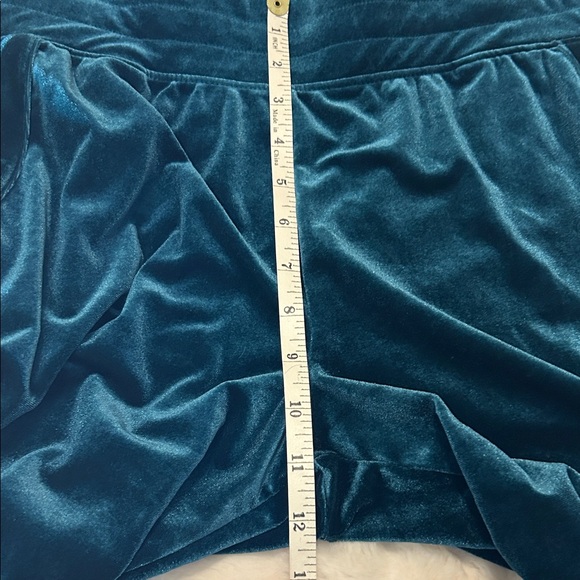 SET Liverpool Los Angeles Dark Teal Relaxed Fit Velvet Tracksuit - Picture 10 of 11